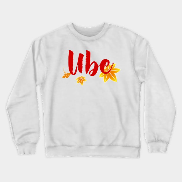 Autumn colours in Ube Crewneck Sweatshirt by ArtMomentum